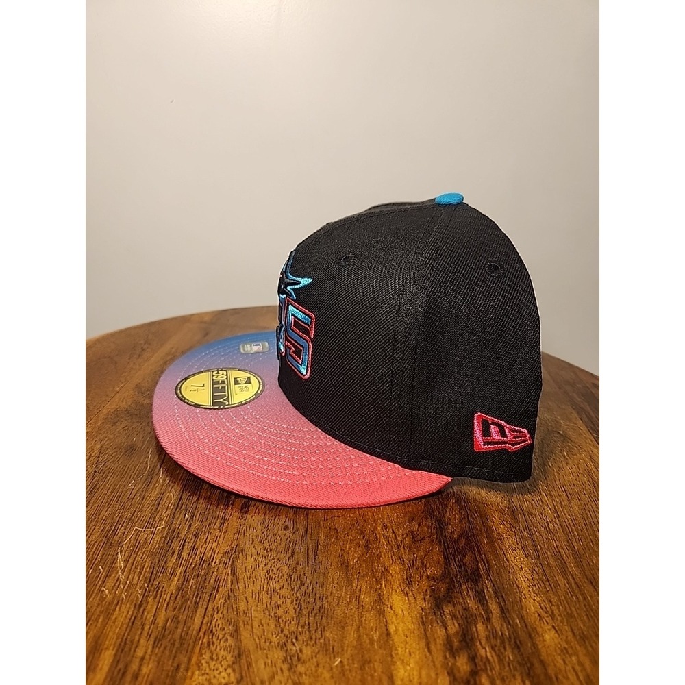 New Era Miami Marlins MLB City Connect 305 Mutlicolor 59Fifty Fitted Hat 7 1/2 - Picture 4 of 5